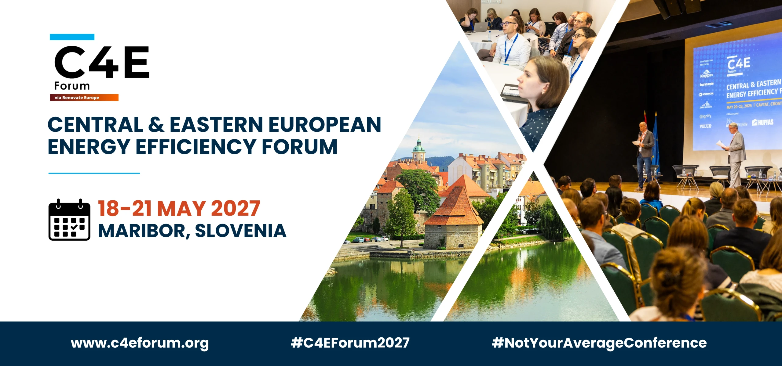 C4E Forum 2027 – Central & Eastern European Energy Efficiency Forum, 18–21 May 2027, Maribor, Slovenia